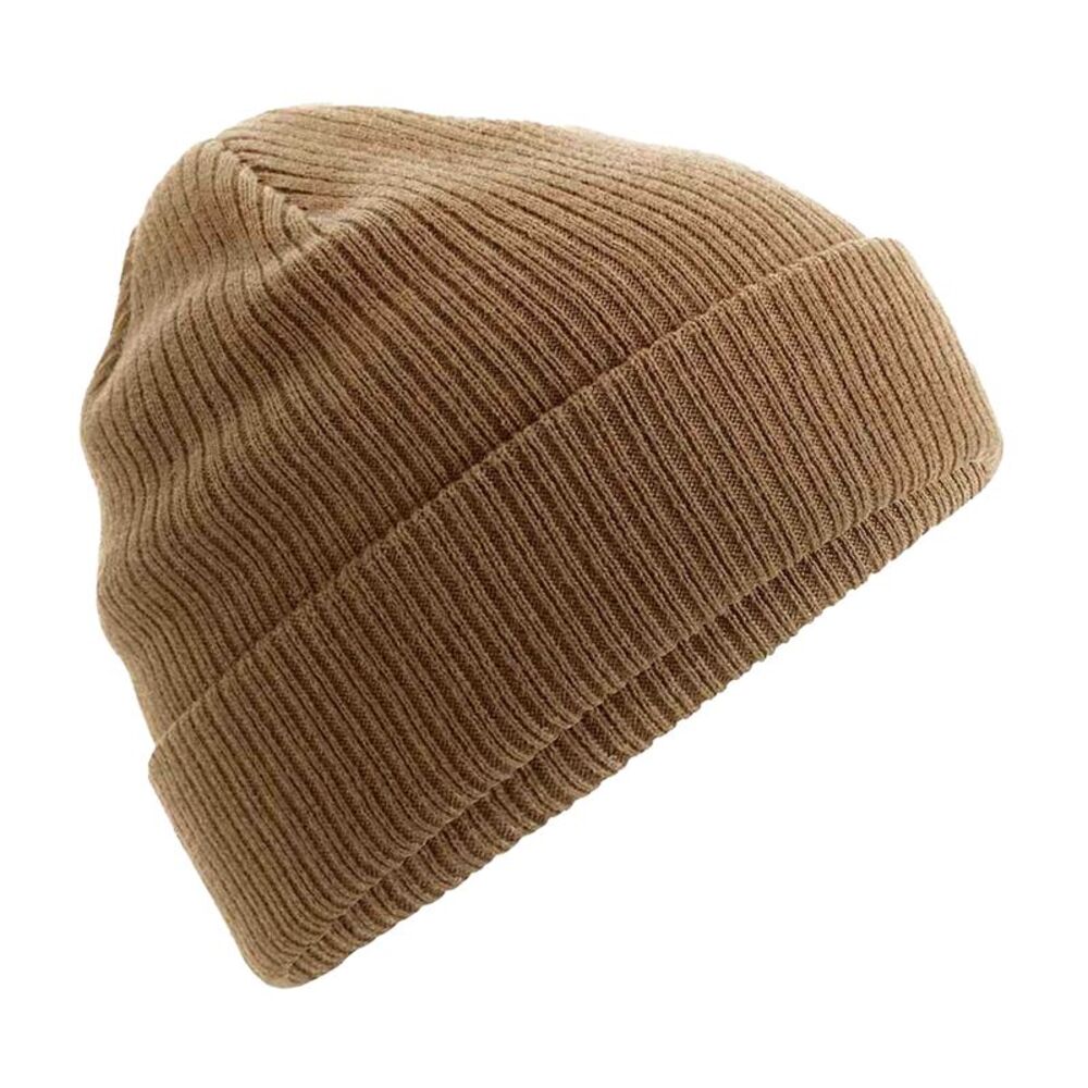 Beechfield Cotton Beanie / Biscuit